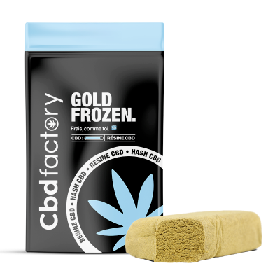 Résine Gold Frozen CBD - Pureté et Puissance Premium | CBD Factory