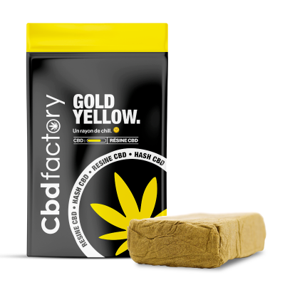 Résine Gold Yellow CBD - Douceur et Raffinement | CBD Factory